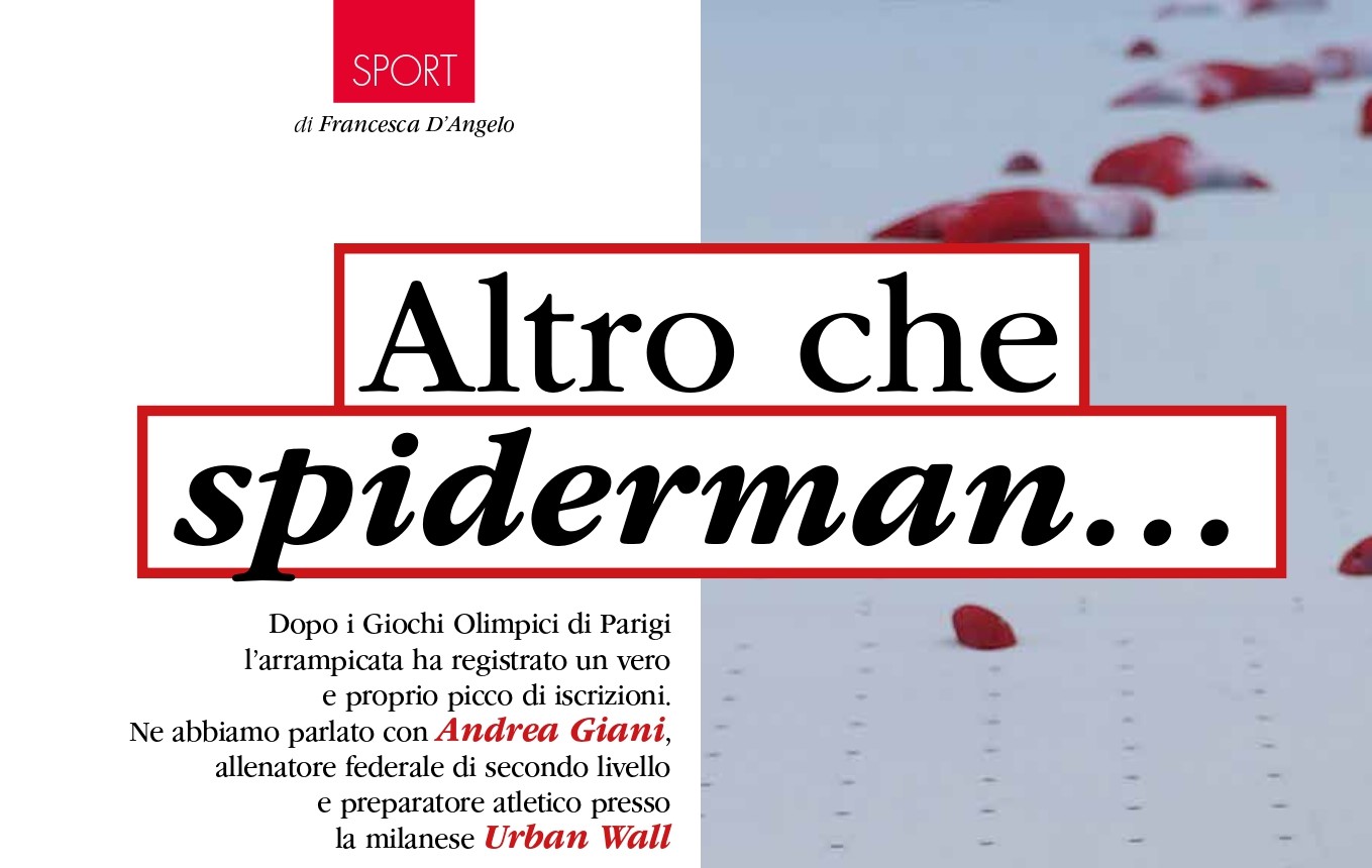 articolo giornale Andrea Giani